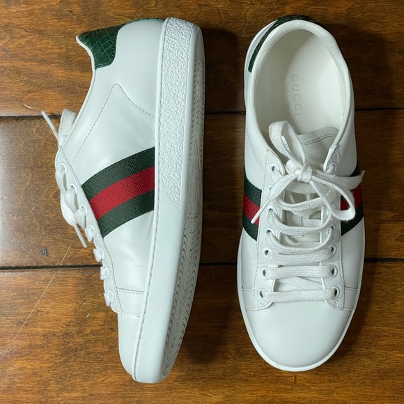 Gucci Ace Leather Sneakers for woman - Picture 2 of 8
